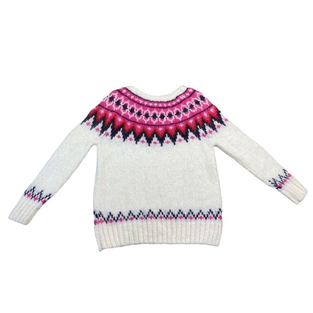 H&M Logg Fair Isle Sweater Alpaca / Wool Blend XS